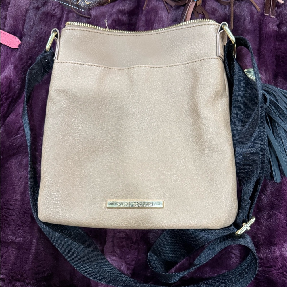 Steve Madden Beige Crossbody Bag